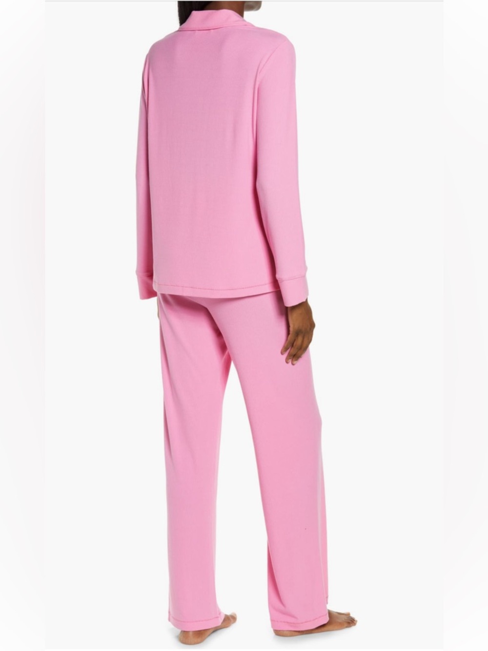 Skims Soft Lounge Rib Sleep Set Bubblegum - Picture 2 of 7